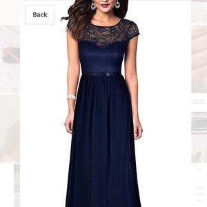 NWT Navy Blue Formal Gown